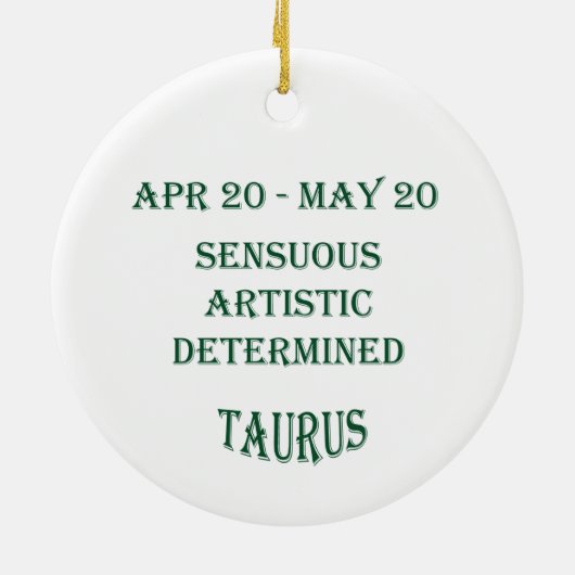 Taurus Ornament (Achterkant)