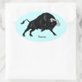 taurus ovale sticker (Tas)