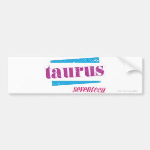 Taurus Paars Bumpersticker