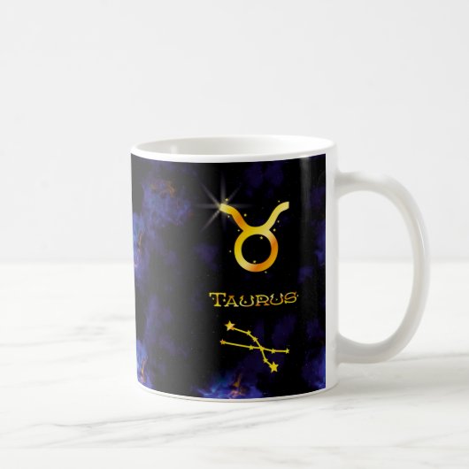 Taurus personnalisé Mug cadeau d'anniversaire (Droite)