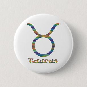 Taurus Psychedelic Ronde Button 5,7 Cm