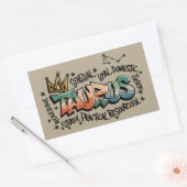 Taurus Rechthoekige Sticker (Envelop)