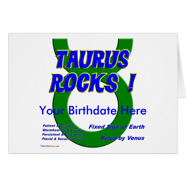 Taurus Rocks. (Voorkant Horizontaal)