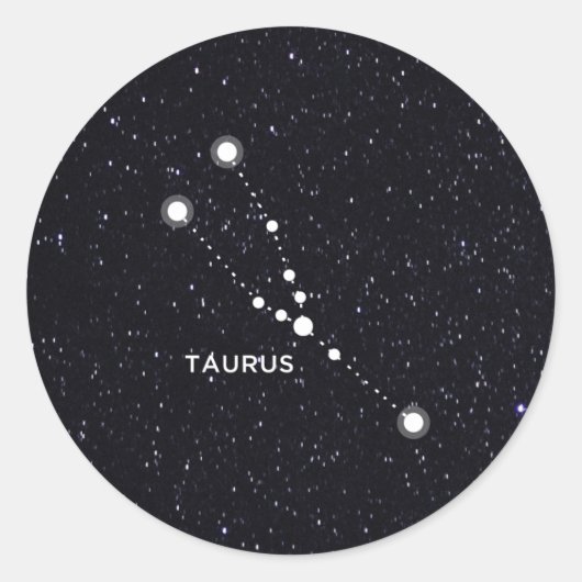 Taurus Ronde Sticker (Voorkant)