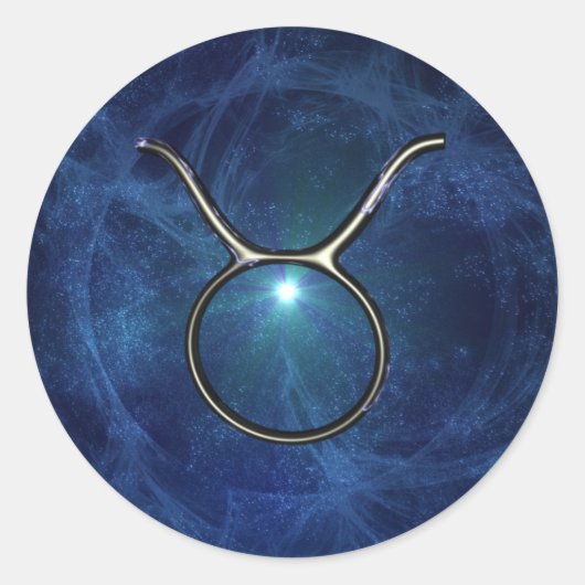 Taurus Ronde Sticker (Voorkant)