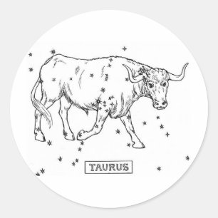 Taurus Ronde Sticker
