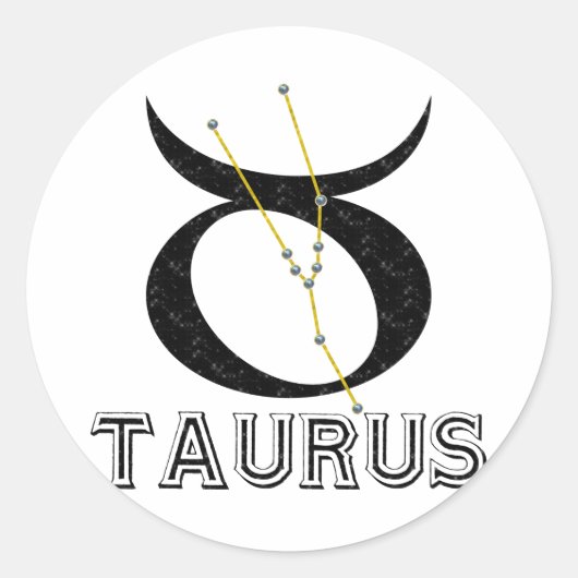 Taurus Ronde Sticker (Voorkant)