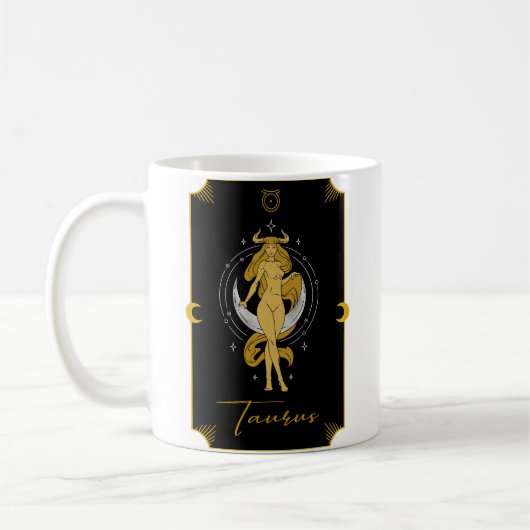 Taurus Saucy Signes Mug Astrologique (Gauche)
