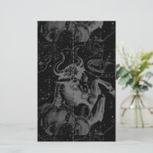 Taurus Sign Constellation Hevelius circa 1690 Briefpapier (Staand voorkant)