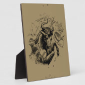 Taurus Sign Constellation Hevelius circa 1690 Fotoplaat (Zijkant)