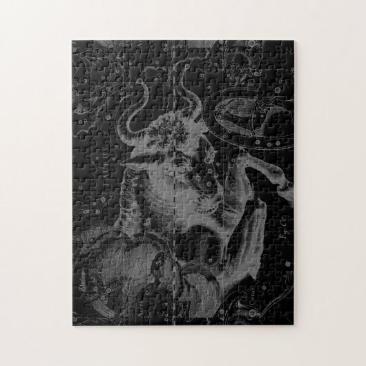 Taurus Sign Constellation Hevelius circa 1690 Legpuzzel (Verticaal)