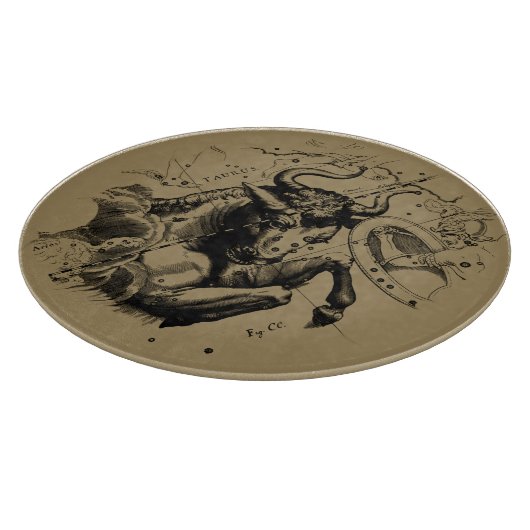 Taurus Sign Constellation Hevelius circa 1690 Snijplank (Hoek)