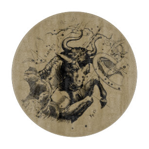 Taurus Sign Constellation Hevelius circa 1690 Snijplank