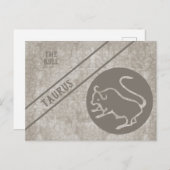 Taurus— Signes de la collection Zodiac Carte posta (Devant / Derrière)