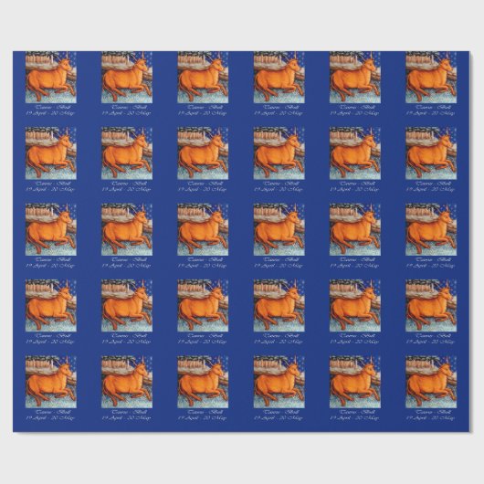 Taurus Star Sign Gift Wrap,  kunst Cadeaupapier (Vlak)