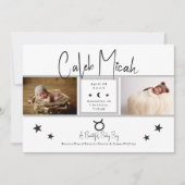 Taurus Stars Photo Faire-part de naissance bébé (Devant)