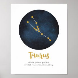 Taurus-steraanduiding Poster