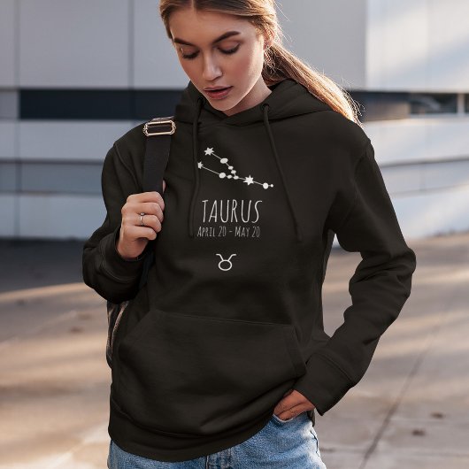 Taurus | Sweat - shirt à capuche de constellation 