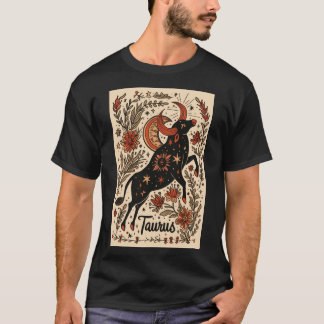 Taurus - T-shirt Celestial Zodiac Art