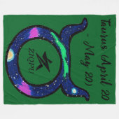 Taurus Throw Blanket Fleece Deken (Voorkant (Horizontaal))