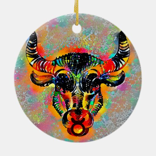 Taurus Tijuana Keramisch Ornament (Achterkant)