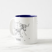 Taurus Tweekleurige Koffiemok (Voorkant links)