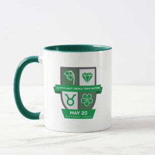 Taurus Verjaardag Crest™ voor 1-20 mei mok