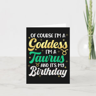 Taurus Verjaardag voor vrouwen is mijn verjaardags Kaart
