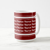 Taurus Vibes Coffee Mok (Voorkant rechts)