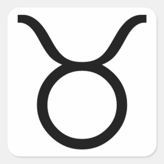 Taurus Vierkante Sticker (Voorkant)