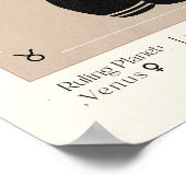 Taurus Vrouwelijk Zodiac Poster (Hoek)