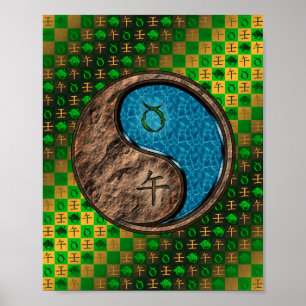 Taurus & Waterpaard Poster