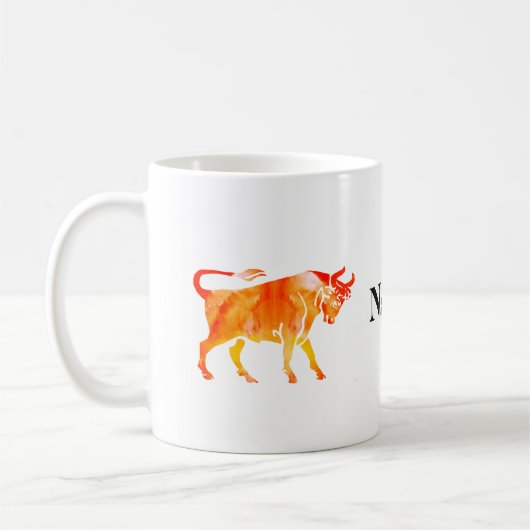 Taurus Waterverf Art Koffiemok (Links)