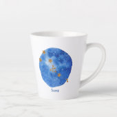 Taurus Waterverf Night Sky Constellation Zodiac Latte Mok (Rechts)