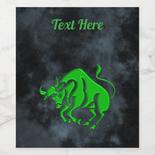 Taurus Wijn Etiket (Enkel label)