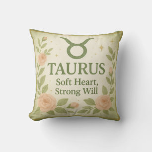 Taurus Worpillow – Waterverfrozen & Zodiac Stier Kussen