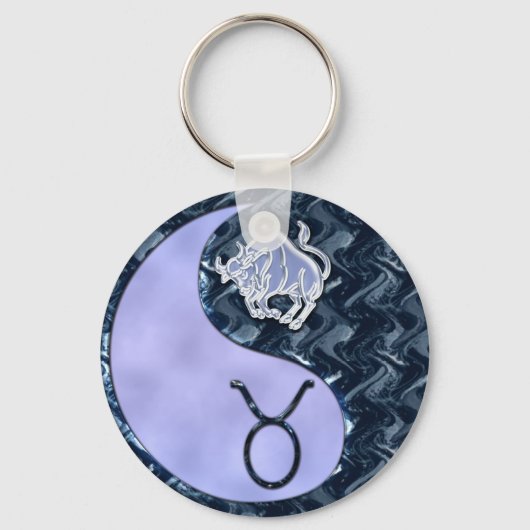 Taurus Yin Yang Sleutelhanger (Voorkant)