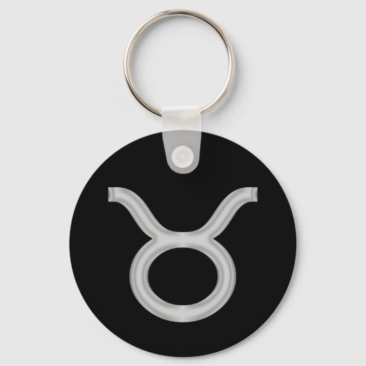 Taurus Zodiac Astrology Sleutelhanger (Voorkant)