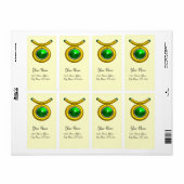TAURUS ZODIAC BIRTHDAY Green Emerald Etiket (Full Sheet)