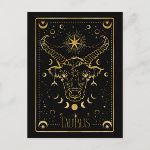 Taurus zodiac briefkaart