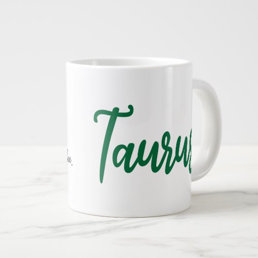 Taurus Zodiac café Mug drôle (Devant droit)