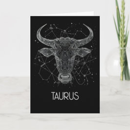 Taurus Zodiac Constellation Blank Gevouwen Kaart