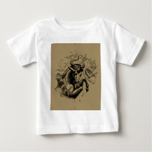 Taurus Zodiac Constellation Hevelius 1690 op Taupe