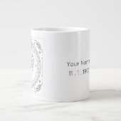 Taurus Zodiac Custom Birthday Jumbo Beker (Voorkant)