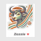 Taurus Zodiac Custom-Cut Vinyl Sticker (Vel)