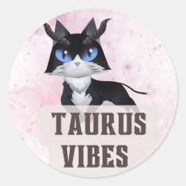 Taurus Zodiac Decal voor Astrologie liefhebbers Ronde Sticker