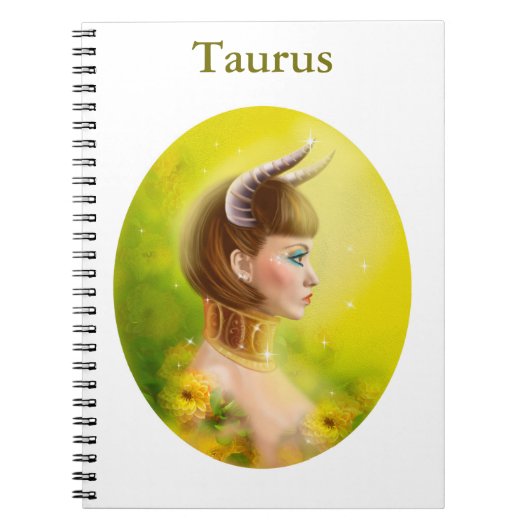Taurus Zodiac Fantasy Notitieboek (Voorkant)