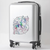 Taurus Zodiac Holographic Bull Design Sticker (Koffer)
