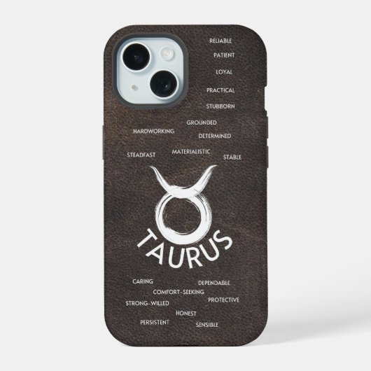 Taurus Zodiac Horoscope Traits Garçons (Verso)