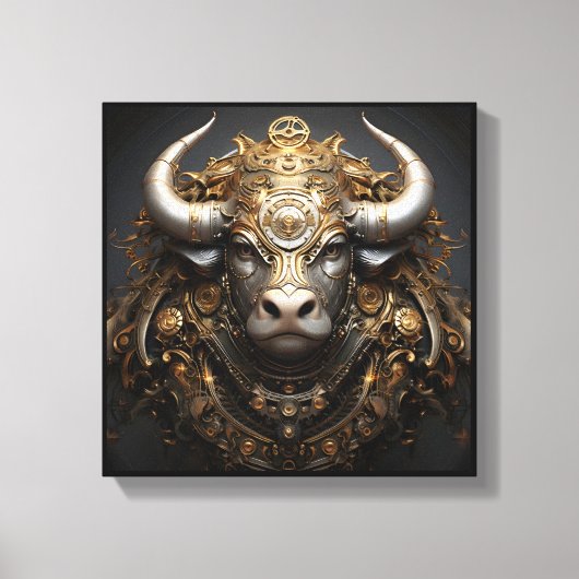Taurus Zodiac Kunst Canvas Afdruk (Voorkant)